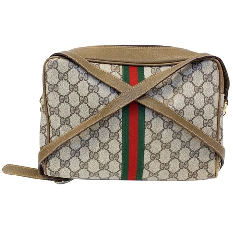 crossbody gucci canvas bag vintage celebrities|vintage gucci canvas crossbody bag.